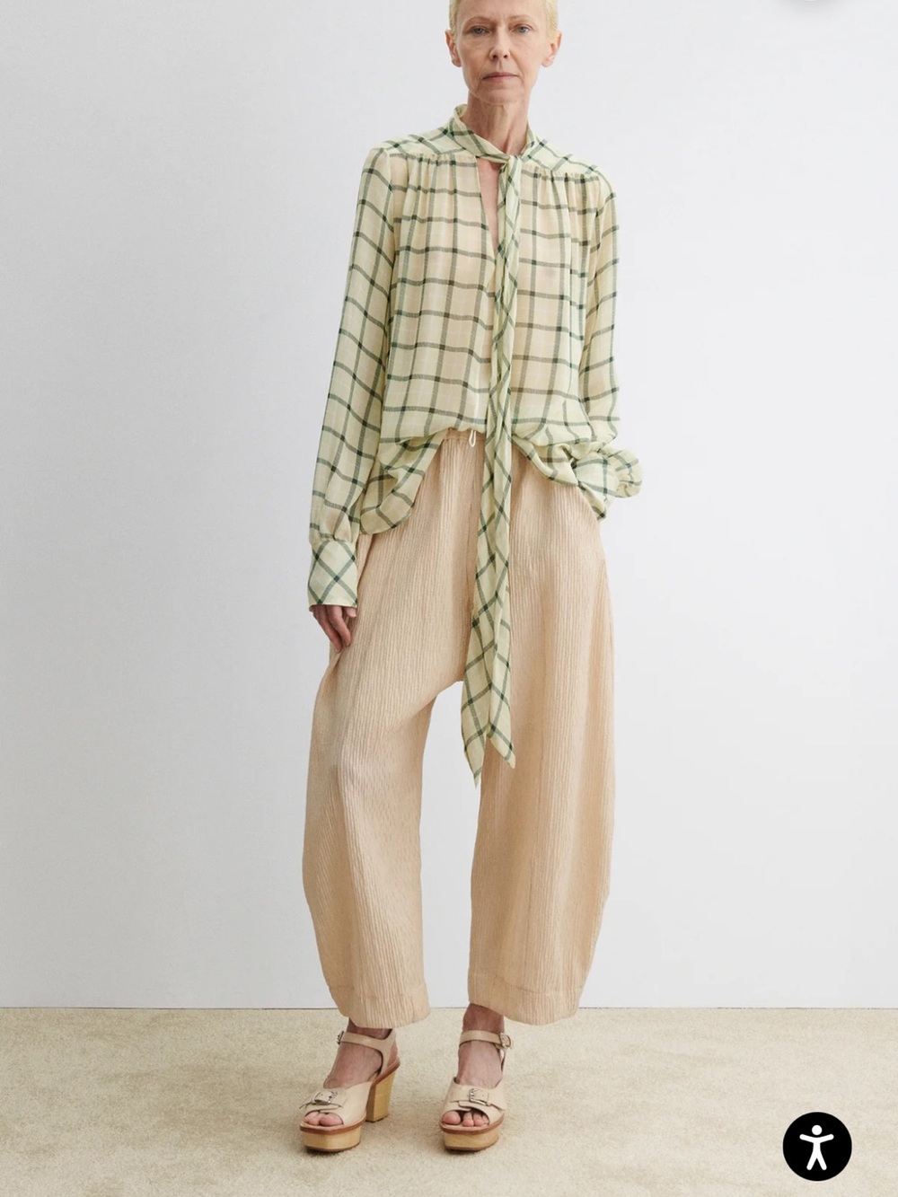 Rachel Comey Ashbolt Pant in Light Peach